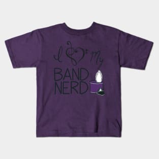 I love my band nerd purple Kids T-Shirt